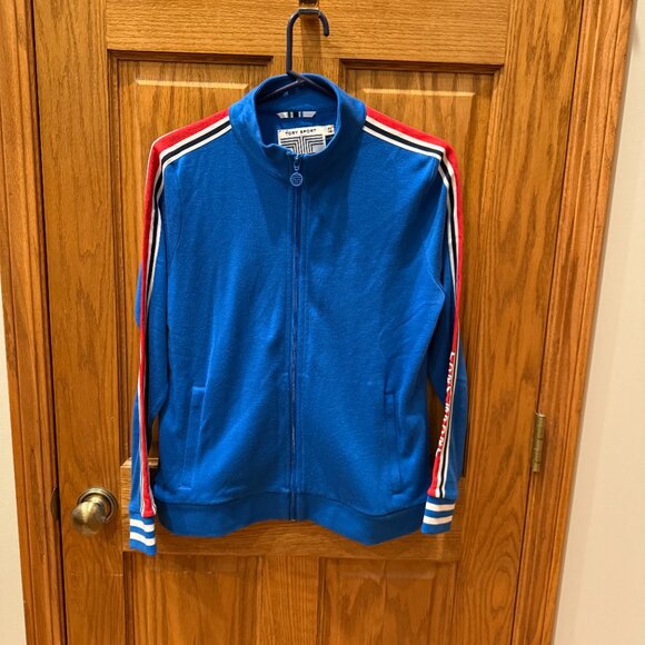 Tory Burch Sport Side Stripe Track Jacket XL - Picture 7 of 8